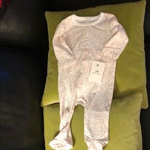 NWT something navy 3 mos back snap closure